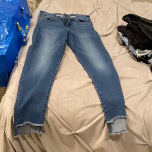 High rise flying monkey skinny jeans